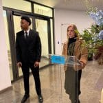 Agent de sécurité Silverbacks lors d'un événement corporate (XTX Markets) à Paris